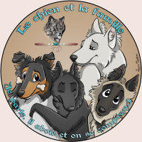 Logo le chien et la famille